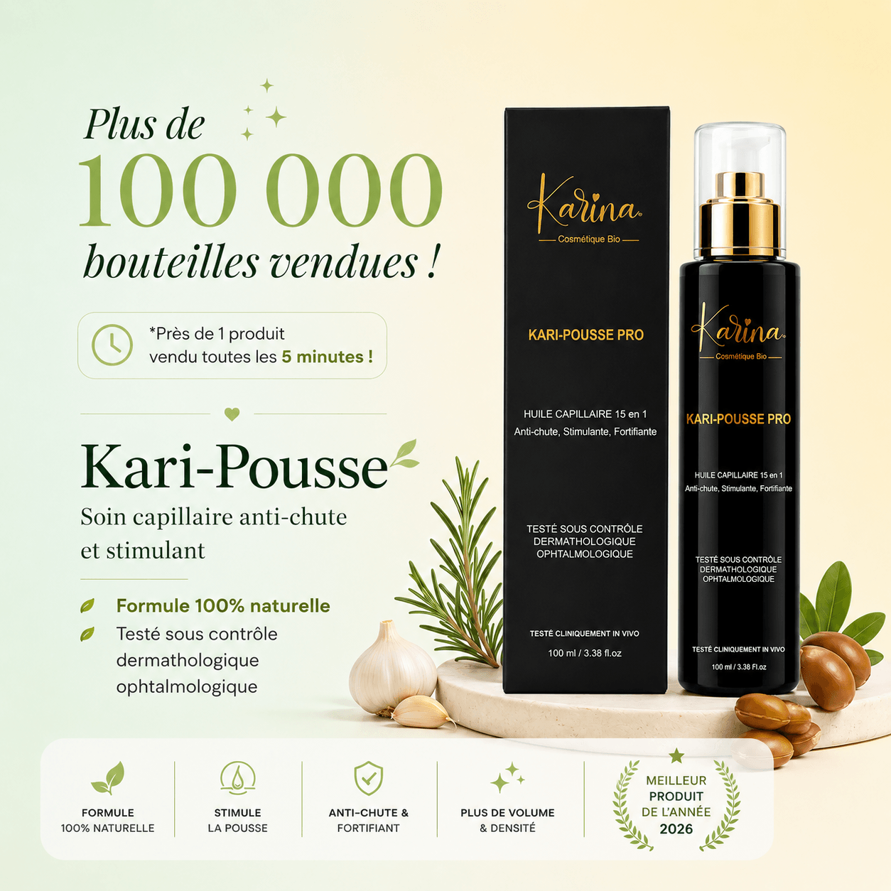 Paliers de commande Karina : livraison gratuite dès 119 DT, cadeaux surprises dès 139 DT, 179 DT et 229 DT