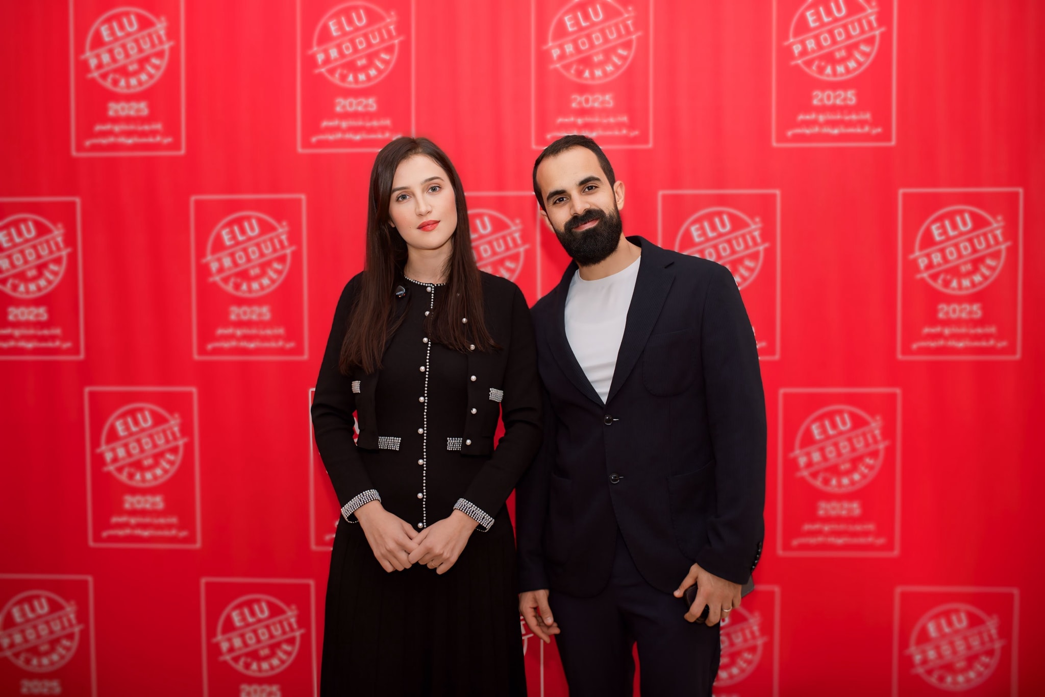Les fondateurs de Karina lors de la remise du prix Élu Produit de l'Année 2025