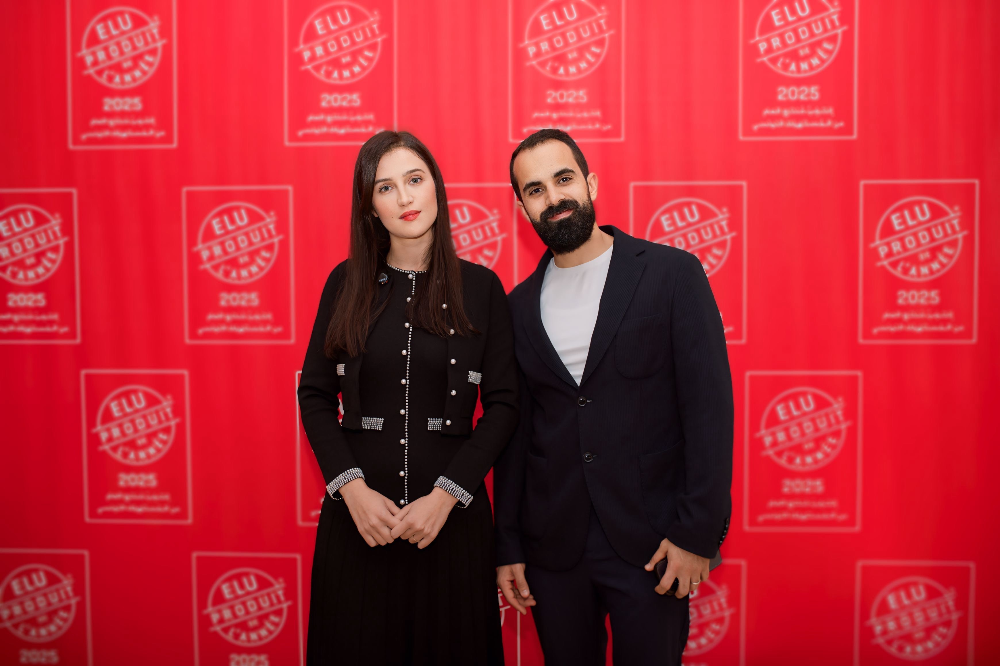 Les fondateurs de Karina lors de la remise du prix Élu Produit de l'Année 2025