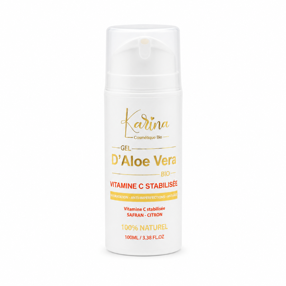Crème d&rsquo;aloe vera à la vitamine C stabilisée 100 ml